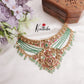 Grand Emerald Beads Temple Lakshmi Jadau Choker NC2225