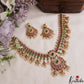 Premium Floral Square Motifs Jadau Guttapoosalu Necklace NC2939