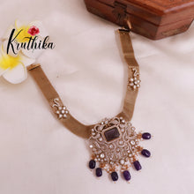 Beautiful Victorian Pendant Chain Set NC1861 (Available in 3 Colours)