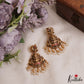 Gorgeous Antique Nagas Lakshmi Peacock Motifs Jadau Pendant Set With Rice Pearl Drops PS294
