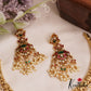 Premium Antique Leaf Motifs Pearl Hangings Jadau Necklace NC2799