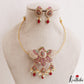 Classic Peacock Motifs Kemp Hasli Choker With Pearl Bead Drops NC3258 (Available In 3 Colors)