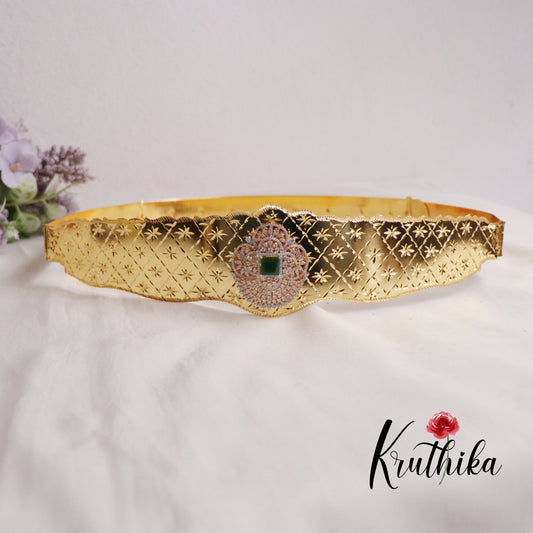 Premium CZ Sparking Victorian Light Weight Hip Belts V275