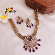 Beautiful Victorian Pendant Chain Set NC1861 (Available in 3 Colours)