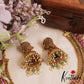 Royal Jadau peacock Jalebi style Necklace with beads NC1823 (detachable pendants)| (Available In 2 Colors)