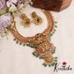 Royal Jadau peacock Jalebi style Necklace with beads NC1823 (detachable pendants)| (Available In 2 Colors)