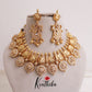 Premium Kundan stone necklace with peacock design NC1952