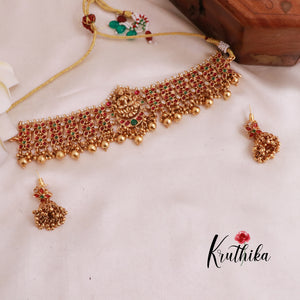 Beautiful Lakshmi Kemp Stones Chocker NC1829 (Available in 2 Colours)