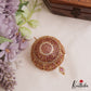 Premium Floral Motifs Kemp Golden Hair Bun J385