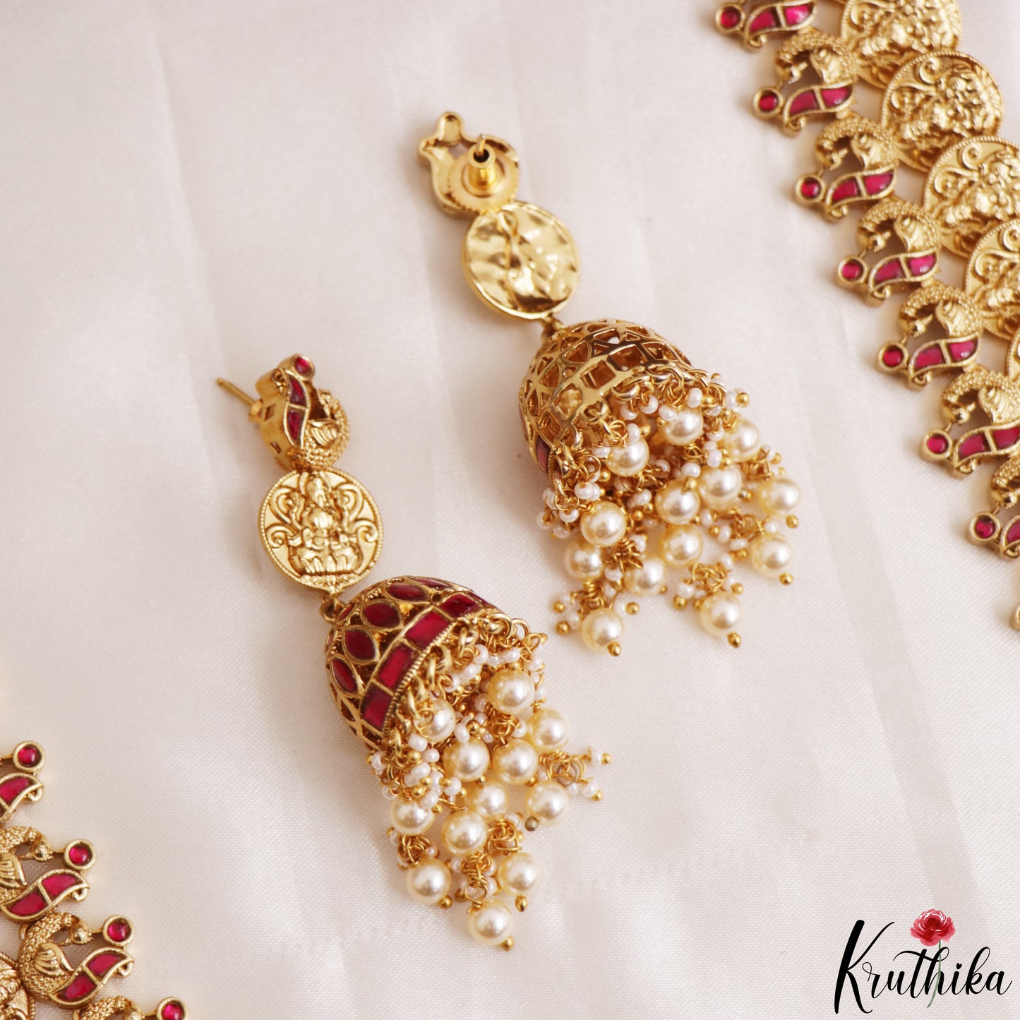 Traditional Antique Lakshmi Kasu Haaram LH2207 (Available In 2 Colors)