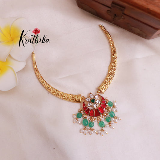 Pretty Jadau Hasli Necklace NC1854