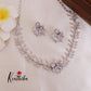 Trendy CZ/AD Flower Design Necklace NC1830 (Available in 4 colours)