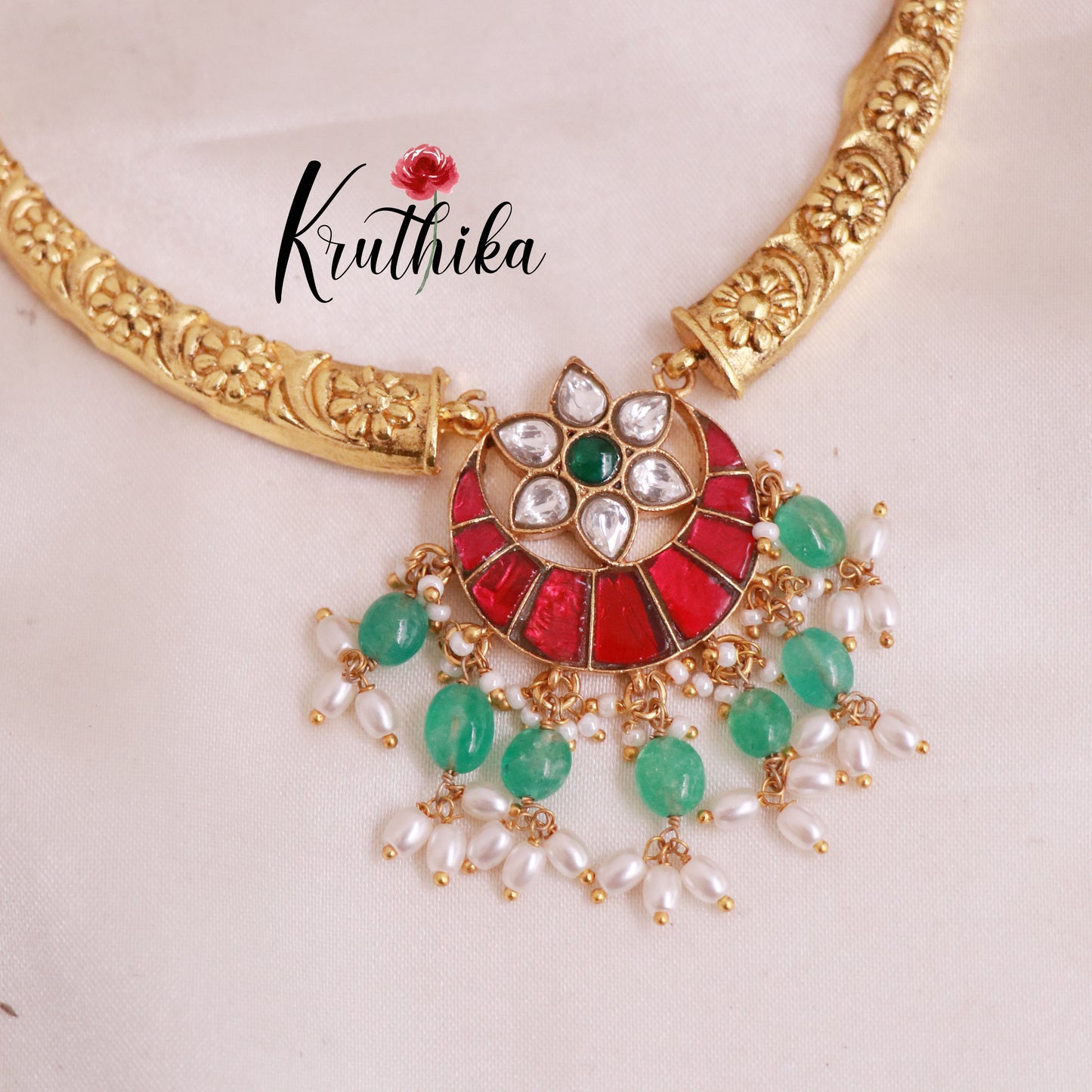 Pretty Jadau Hasli Necklace NC1854