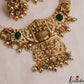 Stunning Antique Lakshmi Floral Motifs Necklace With Bead Drops NC2940 (Available In 2 Colors)