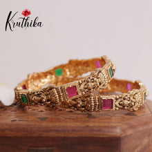 Beautiful AD Temple Kada Bangles E191