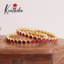 Trendy Gold Finish Bangles B186 ( Available in  3 Colours)