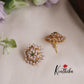 Trendy CZ Floral Design Ear Studs E612  (Available in 2 Colours)