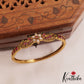 Elegant Floral Peacock Motifs Openable Single Kada B500
