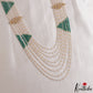 Stunning Multi Layered Crystal & Pearl Haaram With Floral Accents LH2153 (Available In 3 Colors)