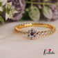 Sparkling AD Floral Single Kada With Interchangeable Floral Studs B420 (4 Studs)