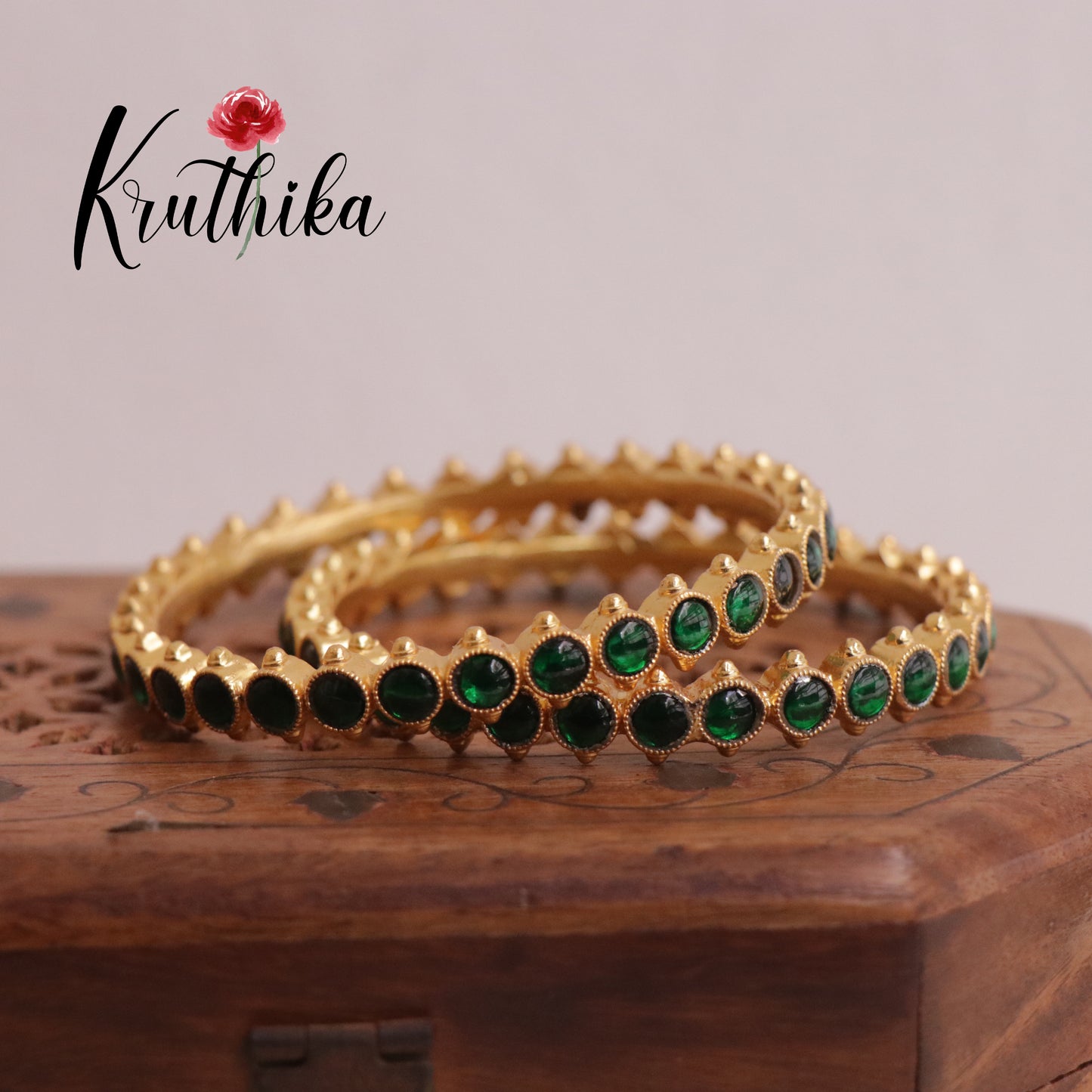 Trendy Gold Finish Bangles B186 ( Available in  3 Colours)