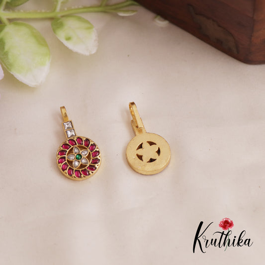 Elegant Jadau Floral Earcuffs | Upper Earrings | Bugadi Earrings  E830