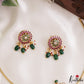 Elegant Floral Mango Motifs Kemp Hasli Choker With Pearl Bead Drops NC3259 (Available In 3 Colors)