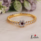 Sparkling AD Floral Single Kada With Interchangeable Floral Studs B420 (4 Studs)