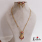 Pretty Lotus Motifs Jadau Chain Set LH2063