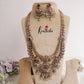 Royal Bridal Peacock Antique Jadau Haaram and Jhumka Drops LH1937 (Available in 2 Colours)
