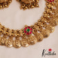 Beautiful Antique Peacock Motifs Kasu Jadau Choker NC2845 (Available In 2 Colors)