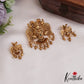 Gorgeous Antique Gandaberunda Pendant Set With Golden Bead Drops PS258
