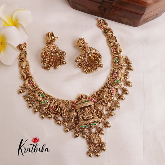 Premium Jadau Lakshmi Necklace NC1982