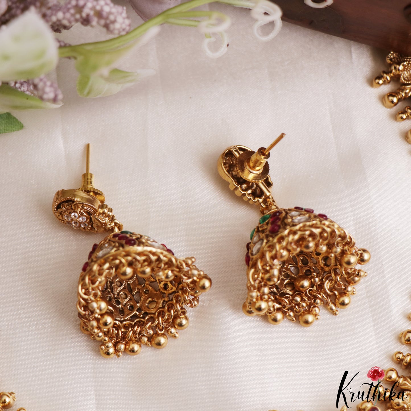 Gorgeous Antique Peacock Motifs Lakshmi Kasu Necklace NC3209