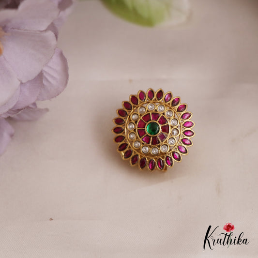 Elegant Floral Motifs Jadau Jada Billa J364