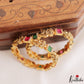 Classic Antique Lakshmi Motifs Kids Temple Bangles B567 (Set Of 4 Bangles)