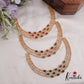 Trendy CZ Three Layer Choker NC2316 (Available in 6 Colours)