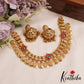 Beautiful Antique Peacock Motifs Kasu Jadau Choker NC2845 (Available In 2 Colors)