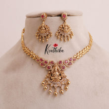 Pretty Lakshmi Peacock AD Necklace NC1502 (Available in 2 Colours)
