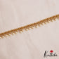 Pretty Floral Motifs Hip Chain With Pearl Drops V350
