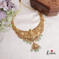 Premium Bridal Antique Temple Lakshmi Neckalce with Beads Drops NC2224 (Available in 2 Colors)