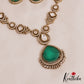 Trendy AD Teardrop Motifs Mossanaite Victorian Necklace NC2801