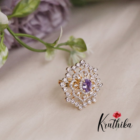 Beautiful CZ Sparking Finger Ring R50 (Available in 3 Colours)