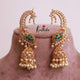 Beautiful AD Peacock Ear cuff jhumkas E460 (Available in two colors)