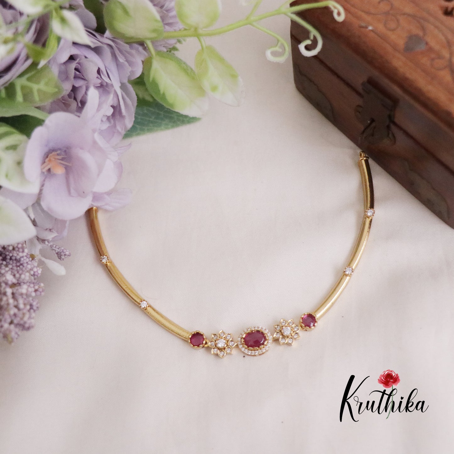 Trendy AD Hasli Necklace NC2189 (Available in Colors)