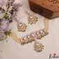 Stunning Polki Victorian Choker With Multi Pearl Strand Chain NC3002 (Available IN 2 Colors)