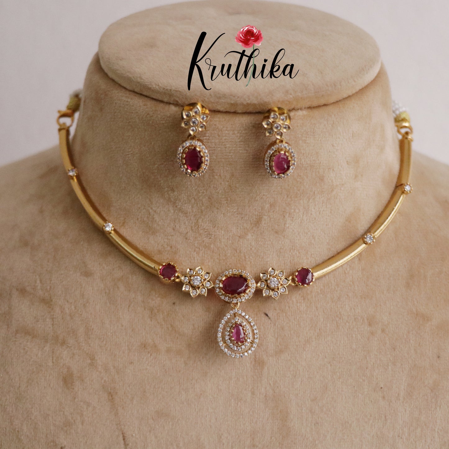 Simple Hali Necklace with Water Drop Pendant NC2188 (Available in 3 Colours)