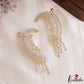 Sparkling Floral Mango Motifs Gold-Tone CZ Ear Cuff E1197