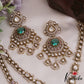 Sparkling AD Teardrop Motifs Multi Layer Victorian Necklace NC2700 (Available In 2 Colors)