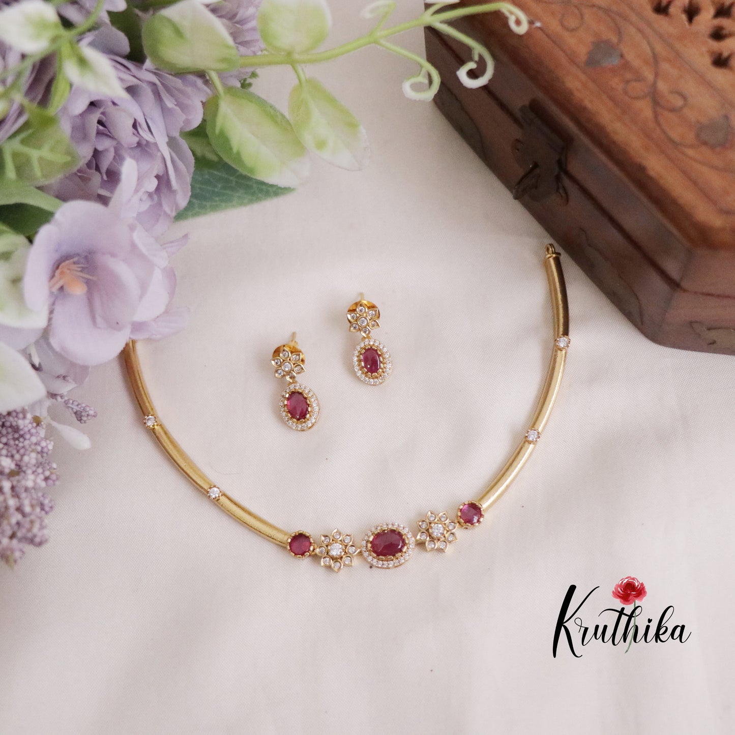 Trendy AD Hasli Necklace NC2189 (Available in Colors)